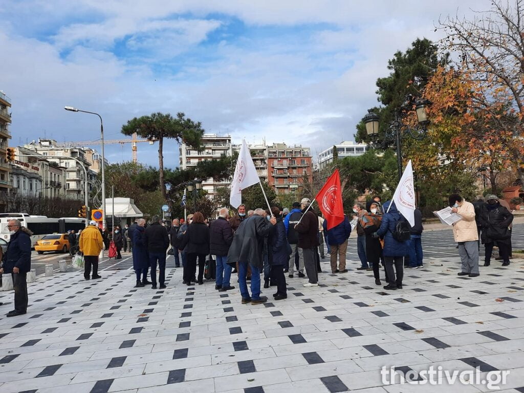  Διαμαρτυρία συνταξιούχων στο κέντρο της Θεσσαλονίκης (φωτο & video) , φωτογραφία-1