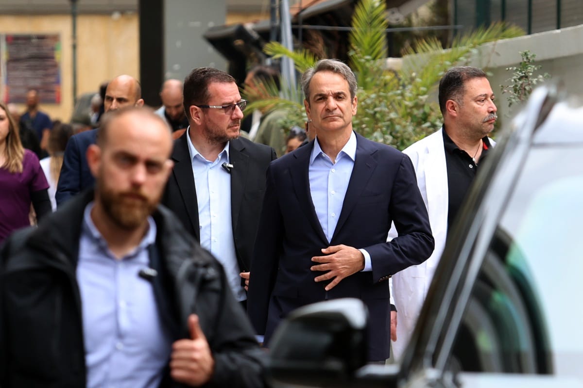 Στον Ευαγγελισμό ξανά ο Κυριάκος Μητσοτάκης για να ενημερωθεί για την υγεία του Γιώργου Μυλωνάκη